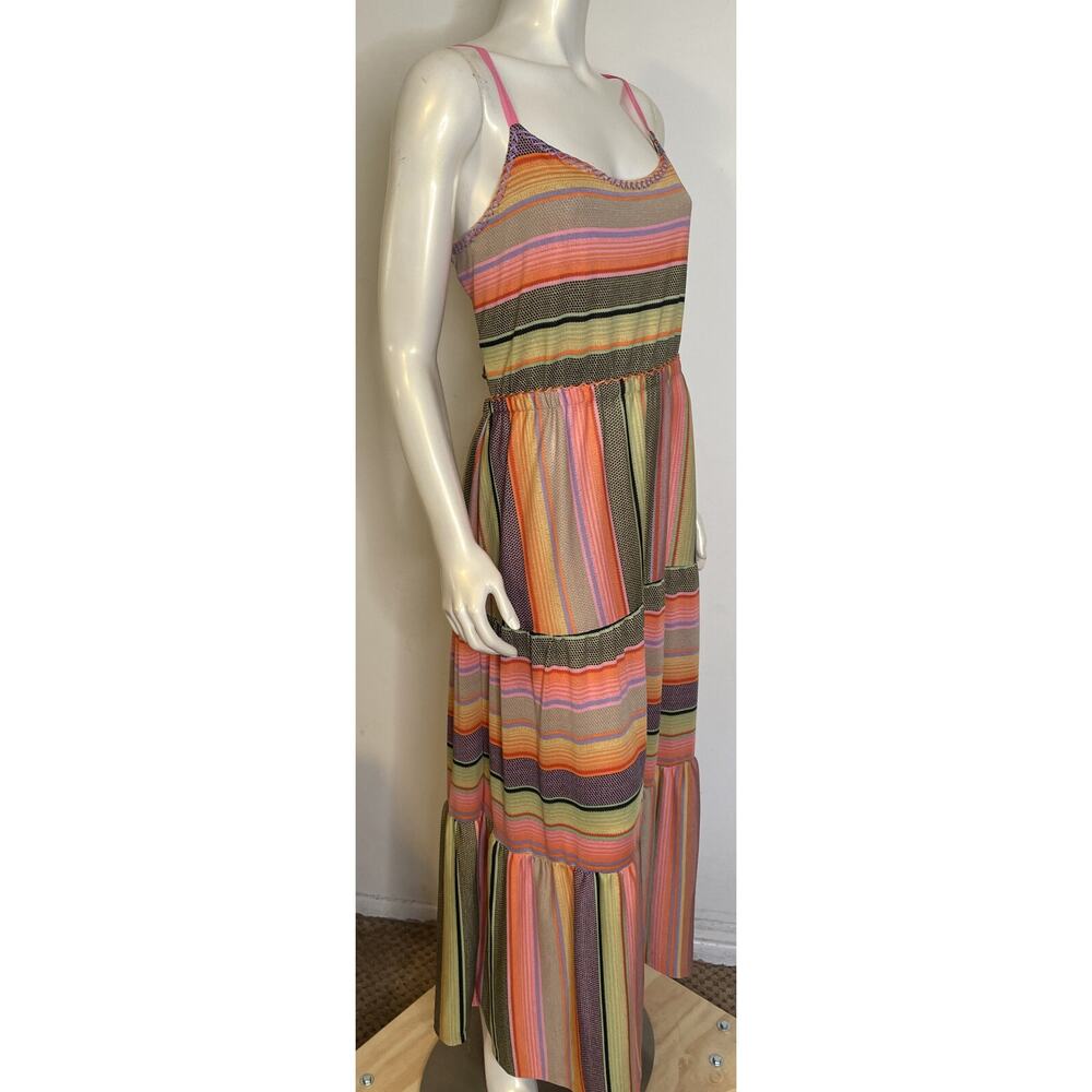 Double D Ranch Desperado Serape Maxi Dress NWT XL Knit Multicolored Boho - Picture 4 of 16